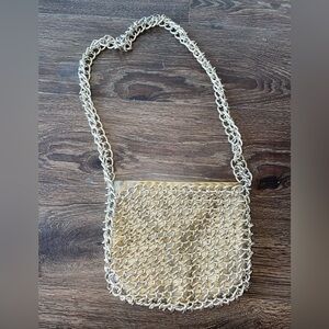 EUC vintage Color Mate chainmail metal shoulder bag. 9 » wide x 8 «  high